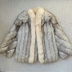 Libbey Gray and Cream Teddy Jacket